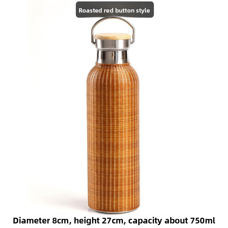 Bamboo Insulated Thermos Cup
