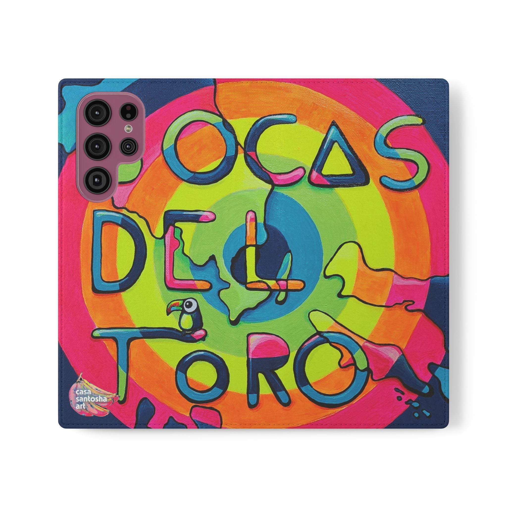 Bocas Del Toro Islands Flip Phone Case – Wallet Cover with Card Slots