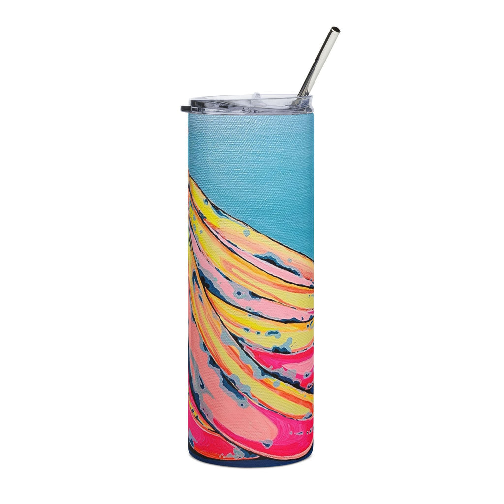 Neon Bananas Stainless Steel Tumbler, 20oz | Fun Travel Mug, Eco-Friendly