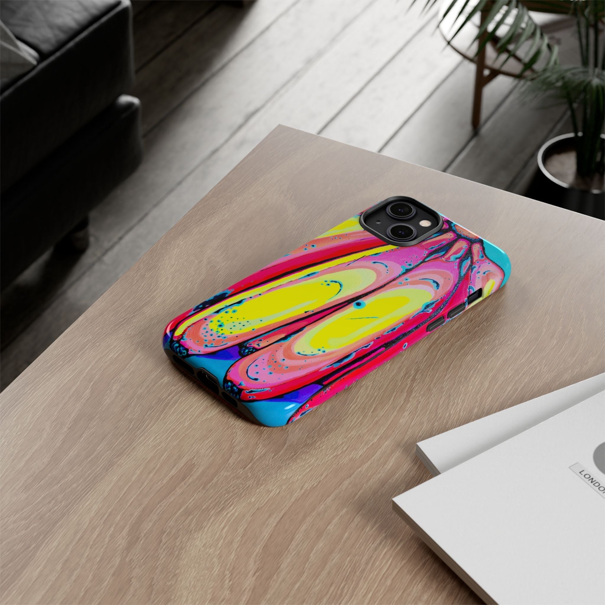 Neon Fat Bananas Tough Phone Case