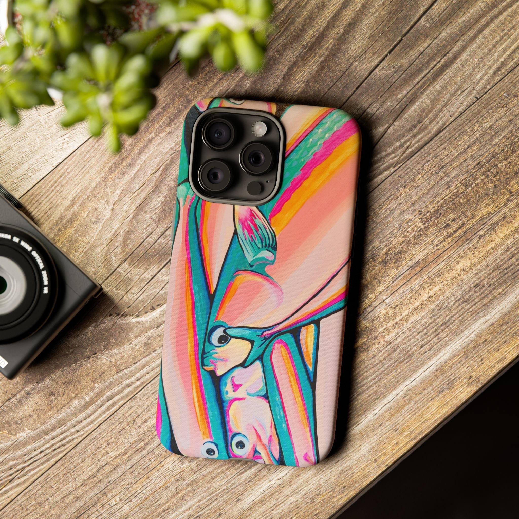 Neon Fish Tough Phone Case