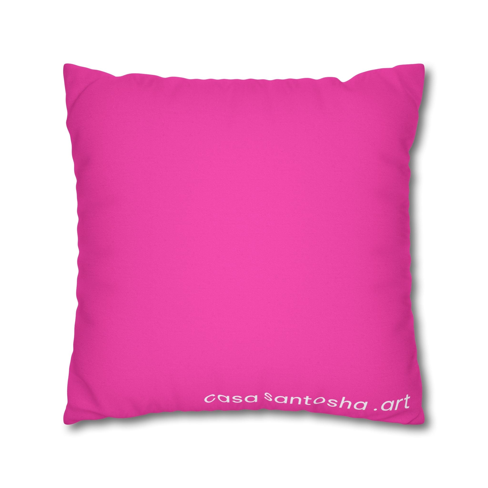 Neon Pink Dragon Fruit Pillowcase, Cover Only