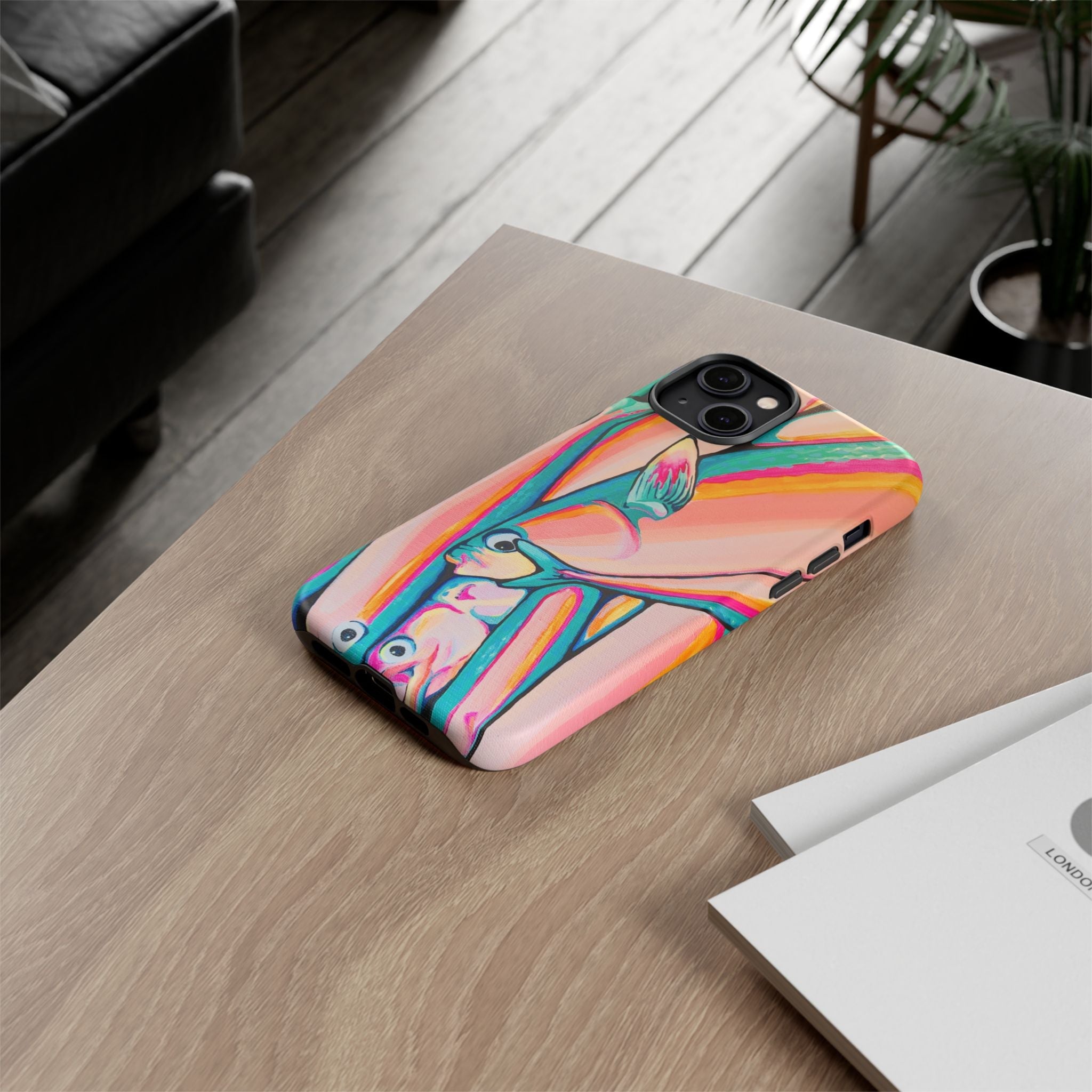 Neon Fish Tough Phone Case