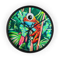 Cyclops Red Frog Pop Art Wall Clock