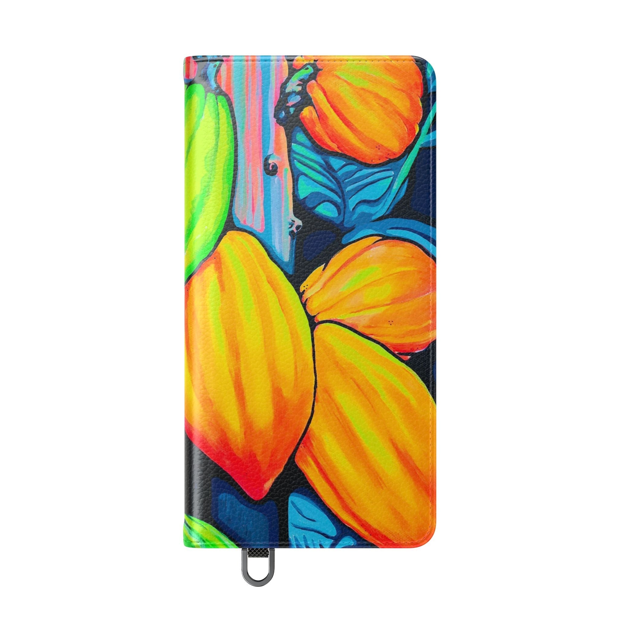 Neon Cacao Flip Phone Case – Wallet Cover with Card Slots