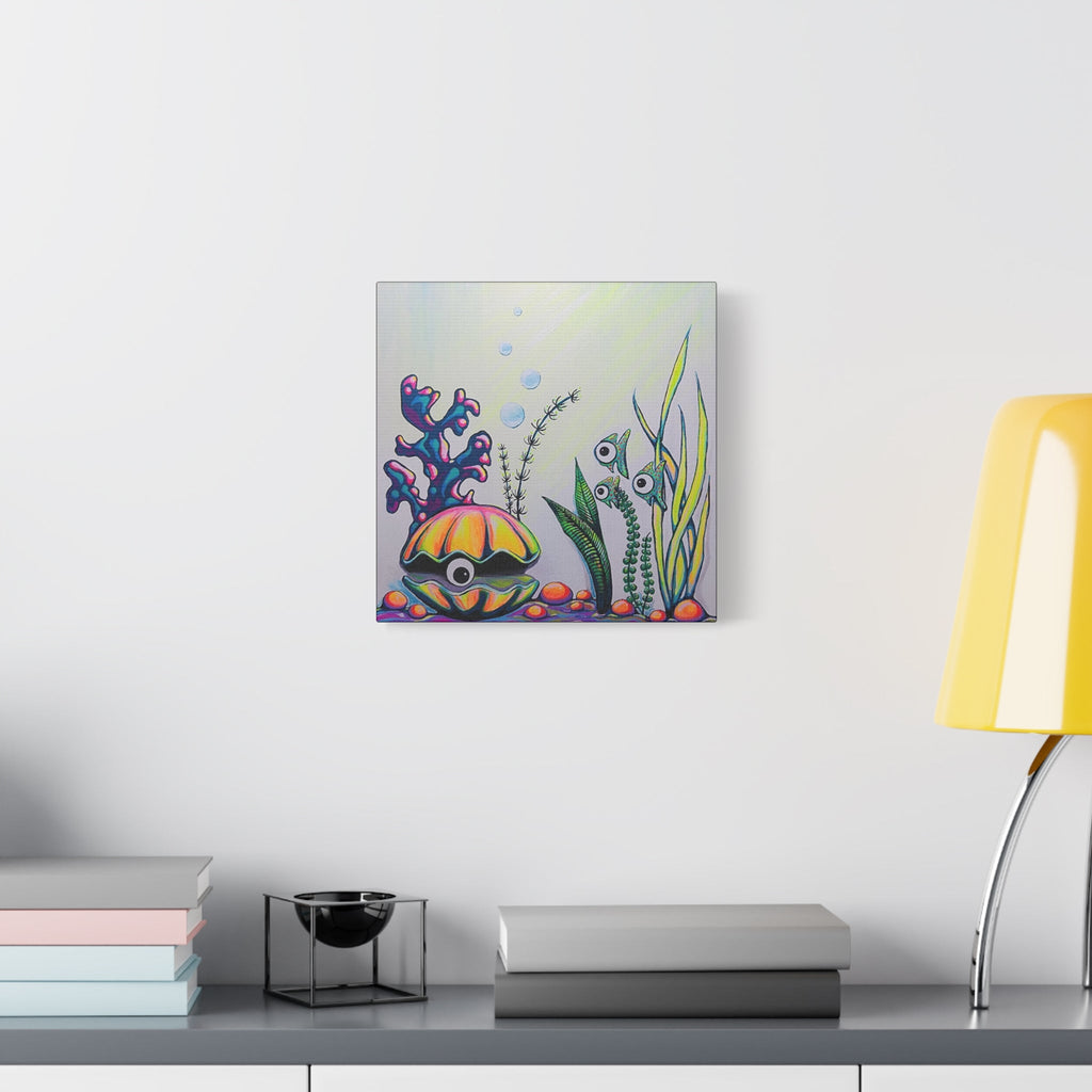 Cyclops Clam Original Canvas Art Print, Wall Decor