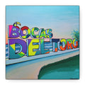 Bocas Del Toro Sign Canvas Print, Original Artist Design, Home Decor Wall Art