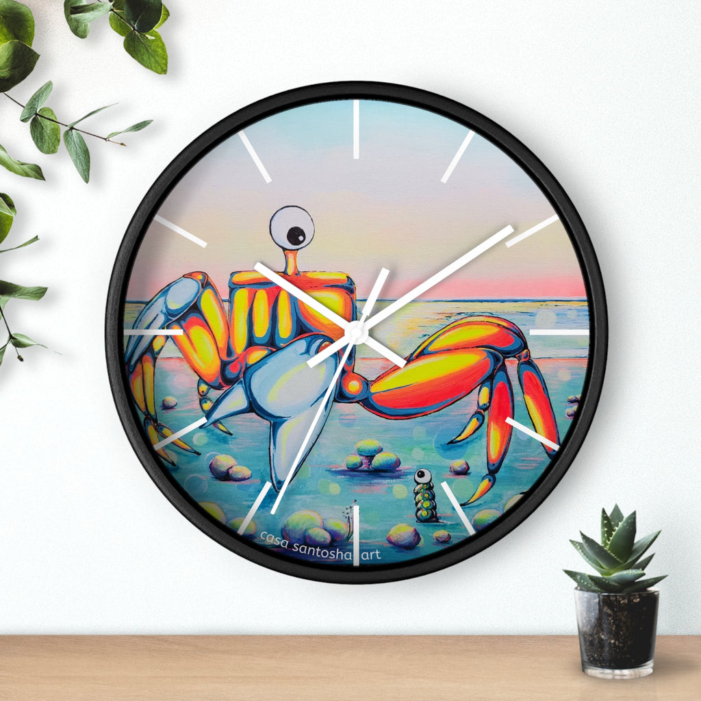 Cyclops Crab Pop Art Wall Clock