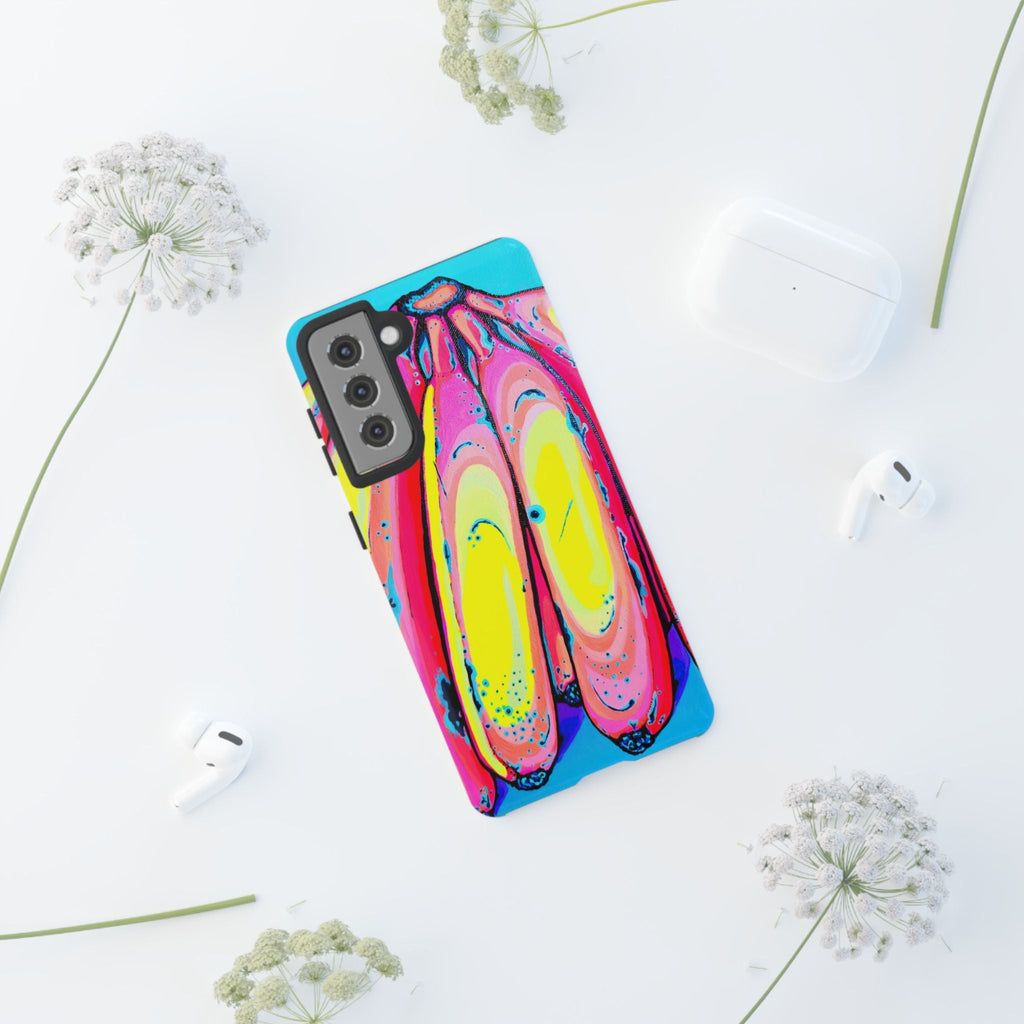 Neon Fat Bananas Tough Phone Case