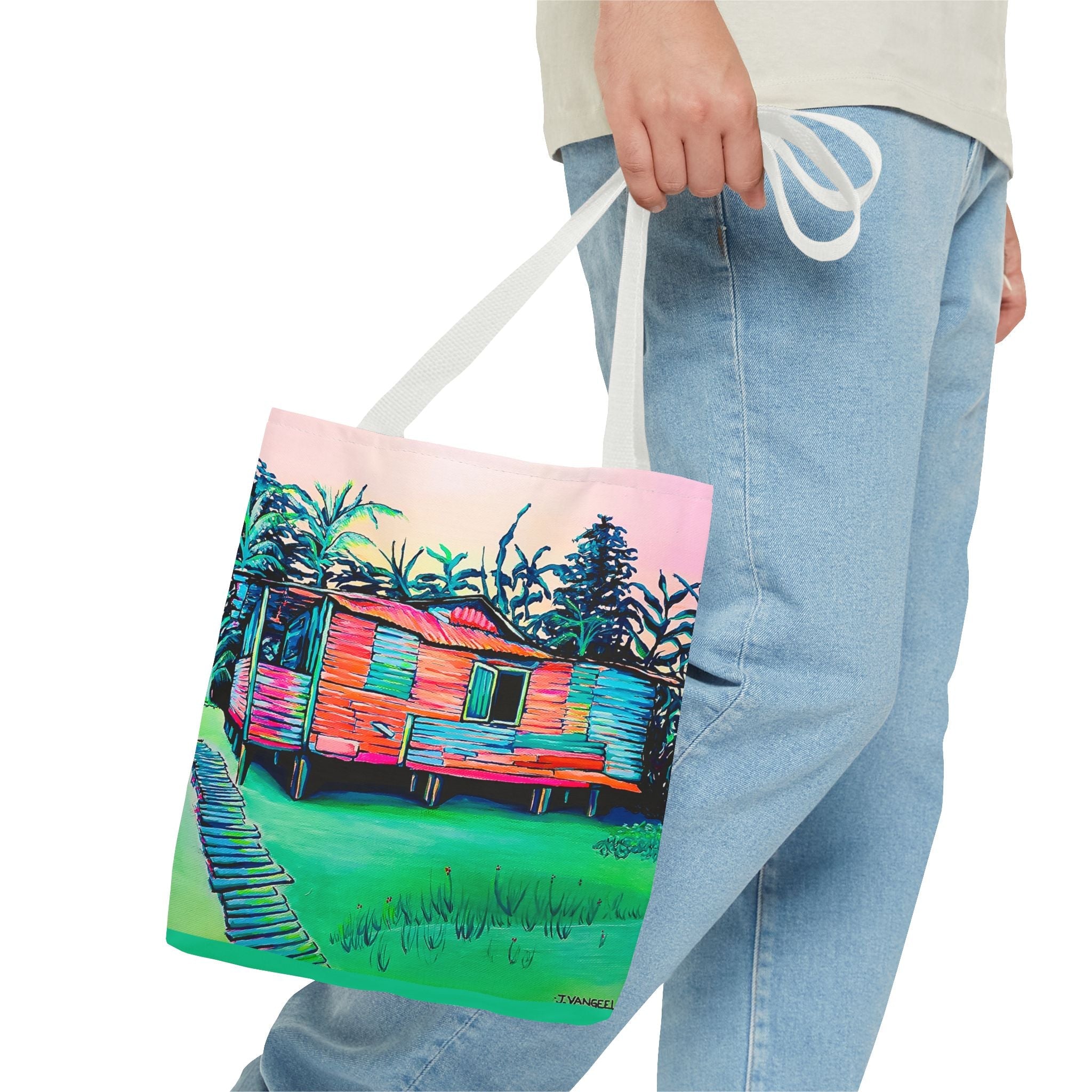 Premium Luis Russell House Bocas Tote Bag, Original Artist Design, Reusable Shopping Tote, Eco-Friendly