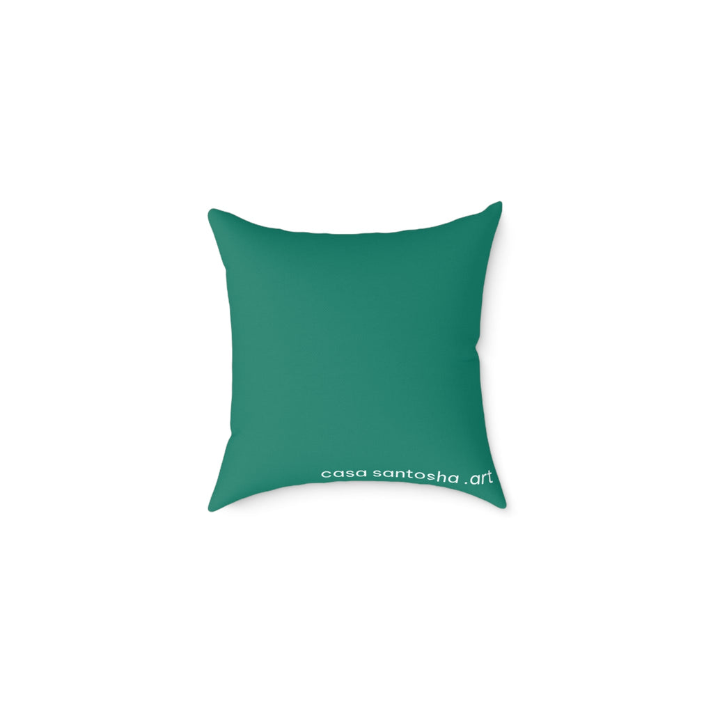 Neon Fried Fish Art Canvas Decorative Pillow