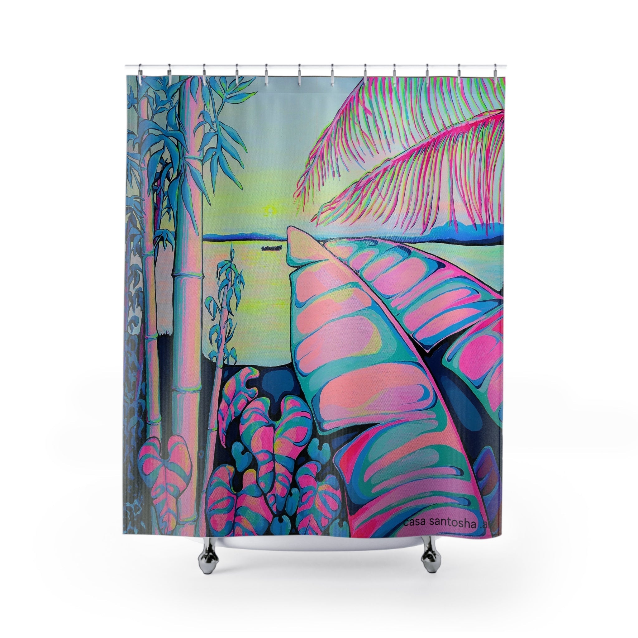 Serenity Bocas Pop Art Shower Curtain