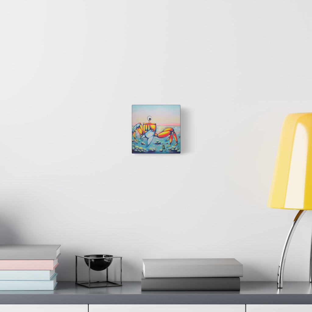 Cyclops Crab Original Canvas Art Print, Gift, Ocean Wall Art, Unique, Coastal Home Decor