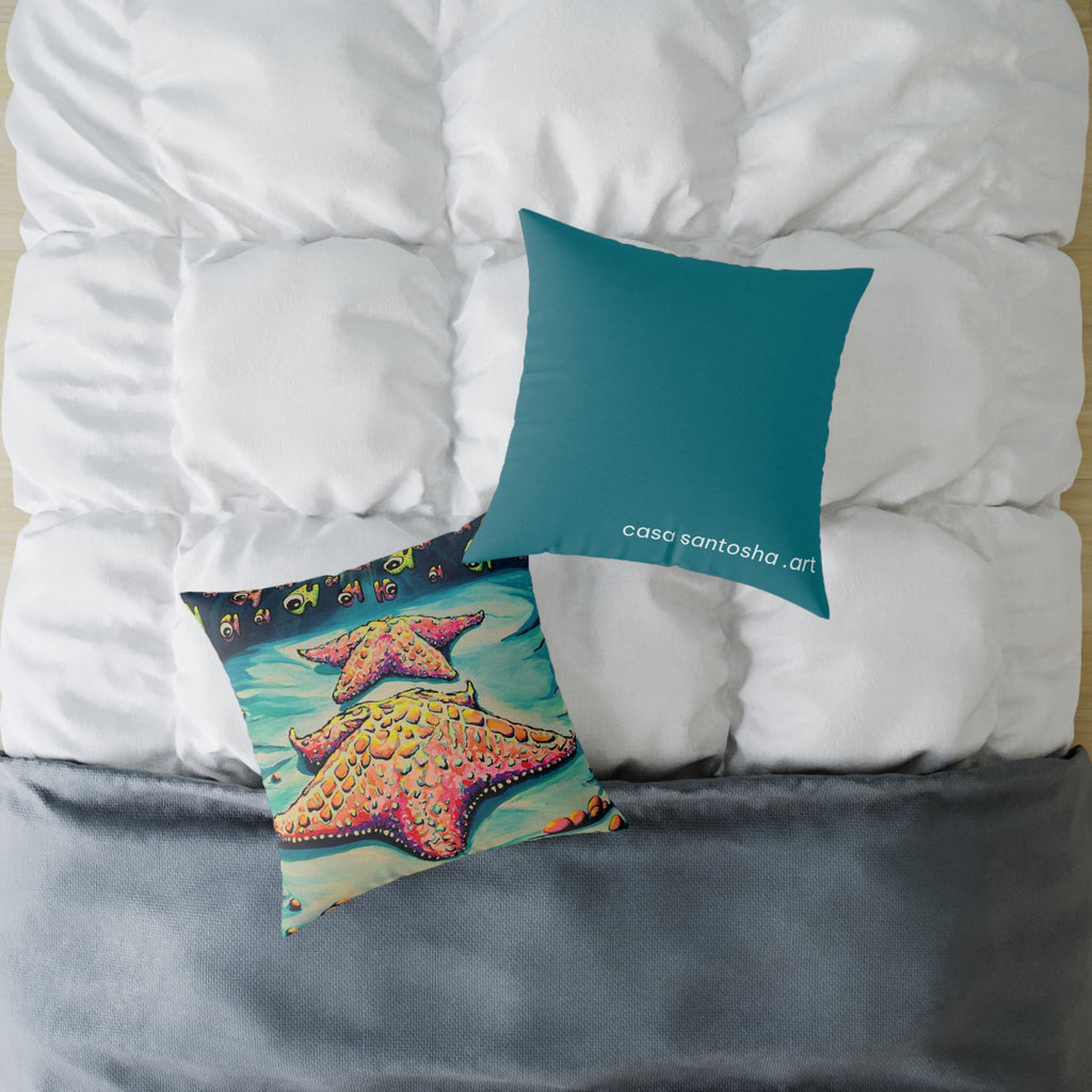 Cyclops Starfish Art Canvas Decorative Pillow