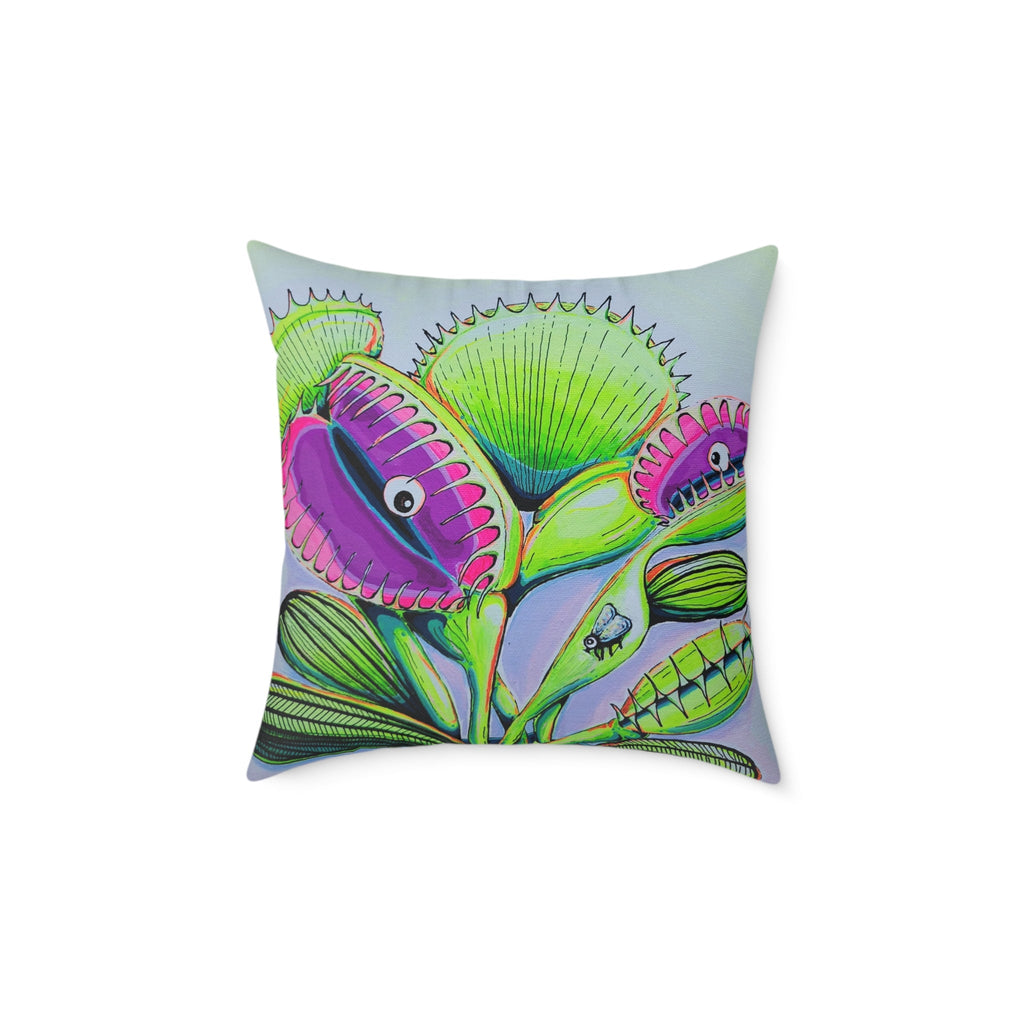 Cyclops Venus Fly Trap Art Canvas Decorative Pillow