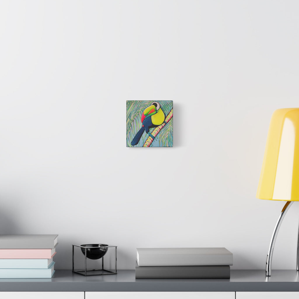 Cyclops Toucan Original Canvas Art Print, Bird Art, Tropical Vibes