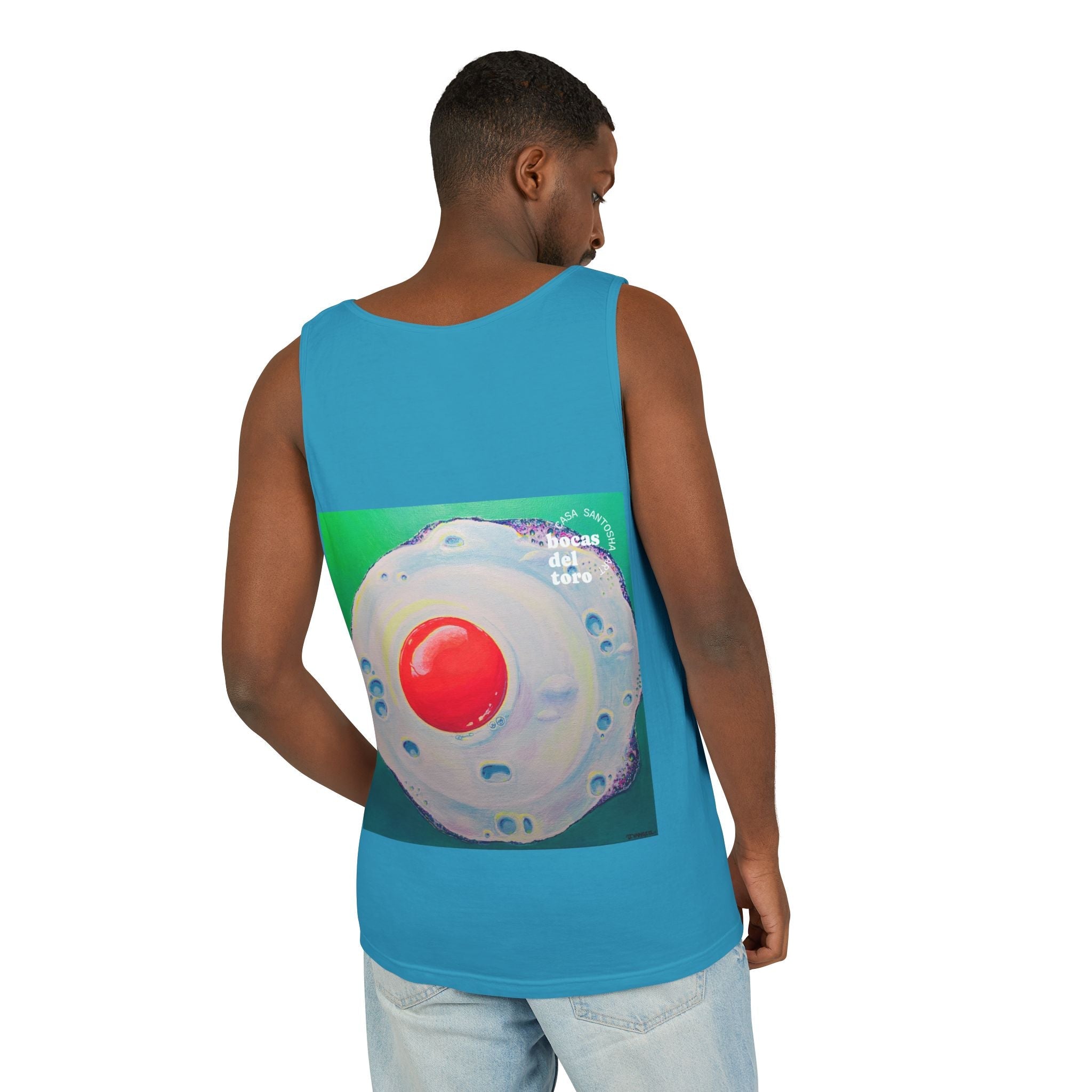 Unisex Neon Fried Egg Tank Top - Perfect for Summer Vibes