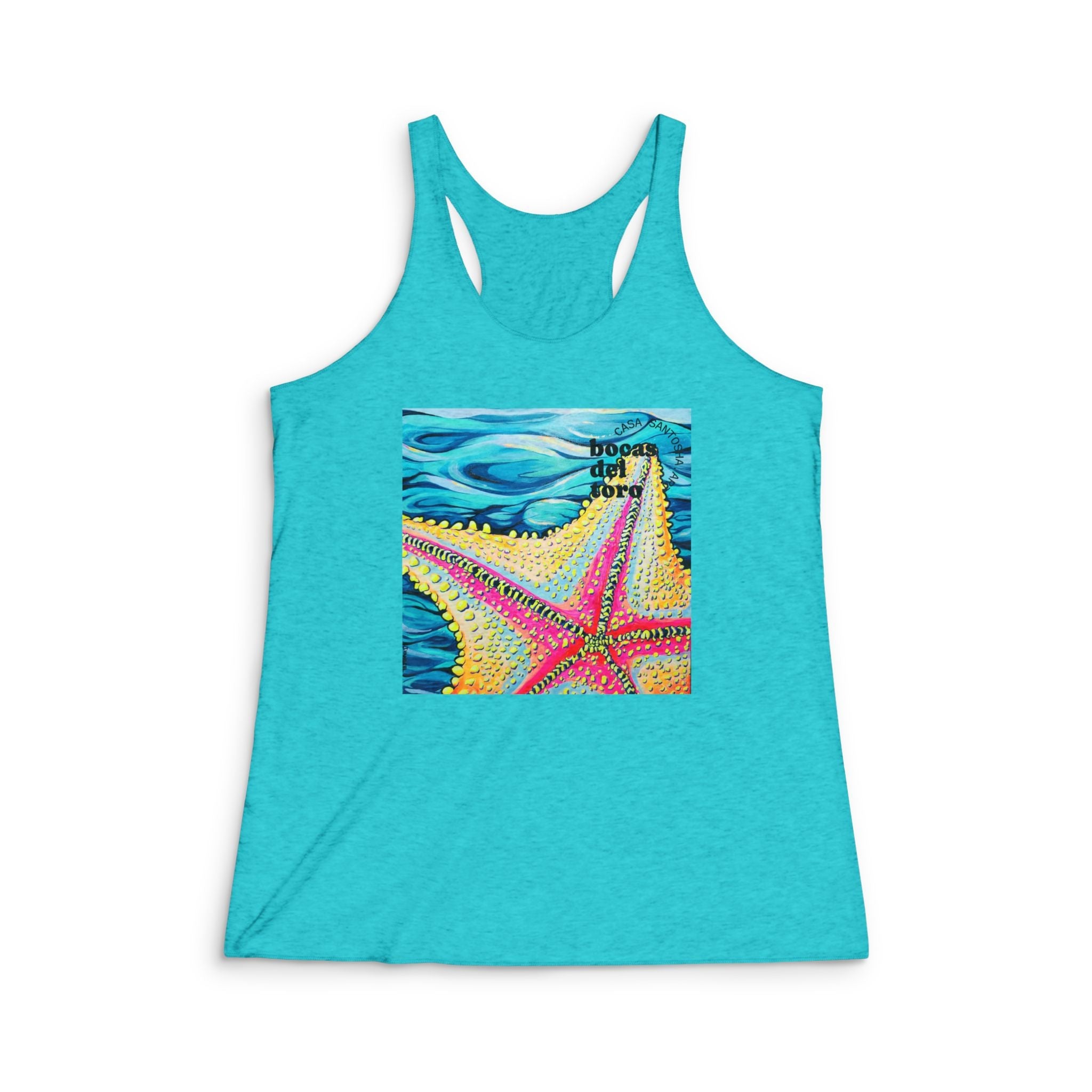 Women's Starfish Beach Bocas Graphic Racerback Tank