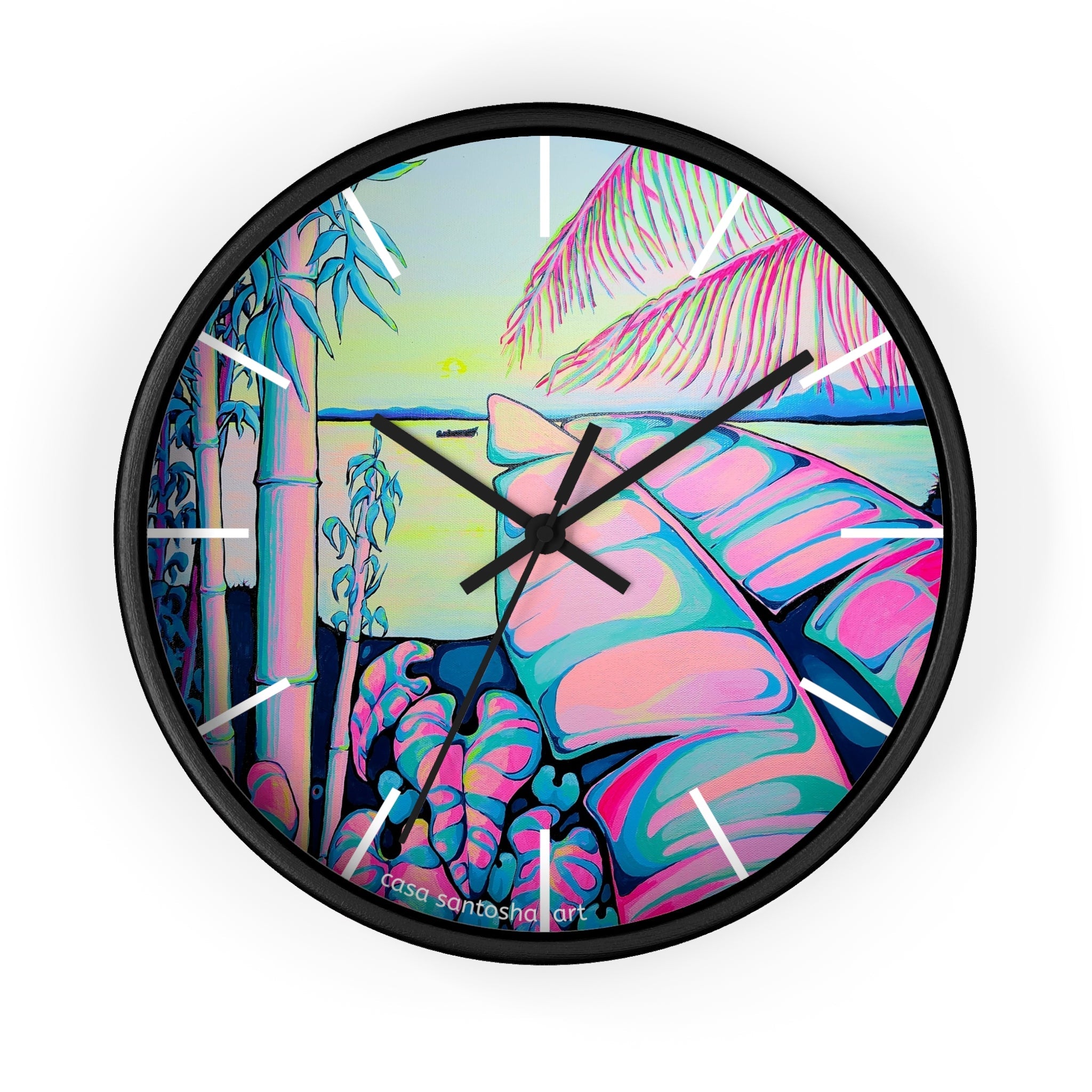 Serenity Bocas Pop Art Wall Clock