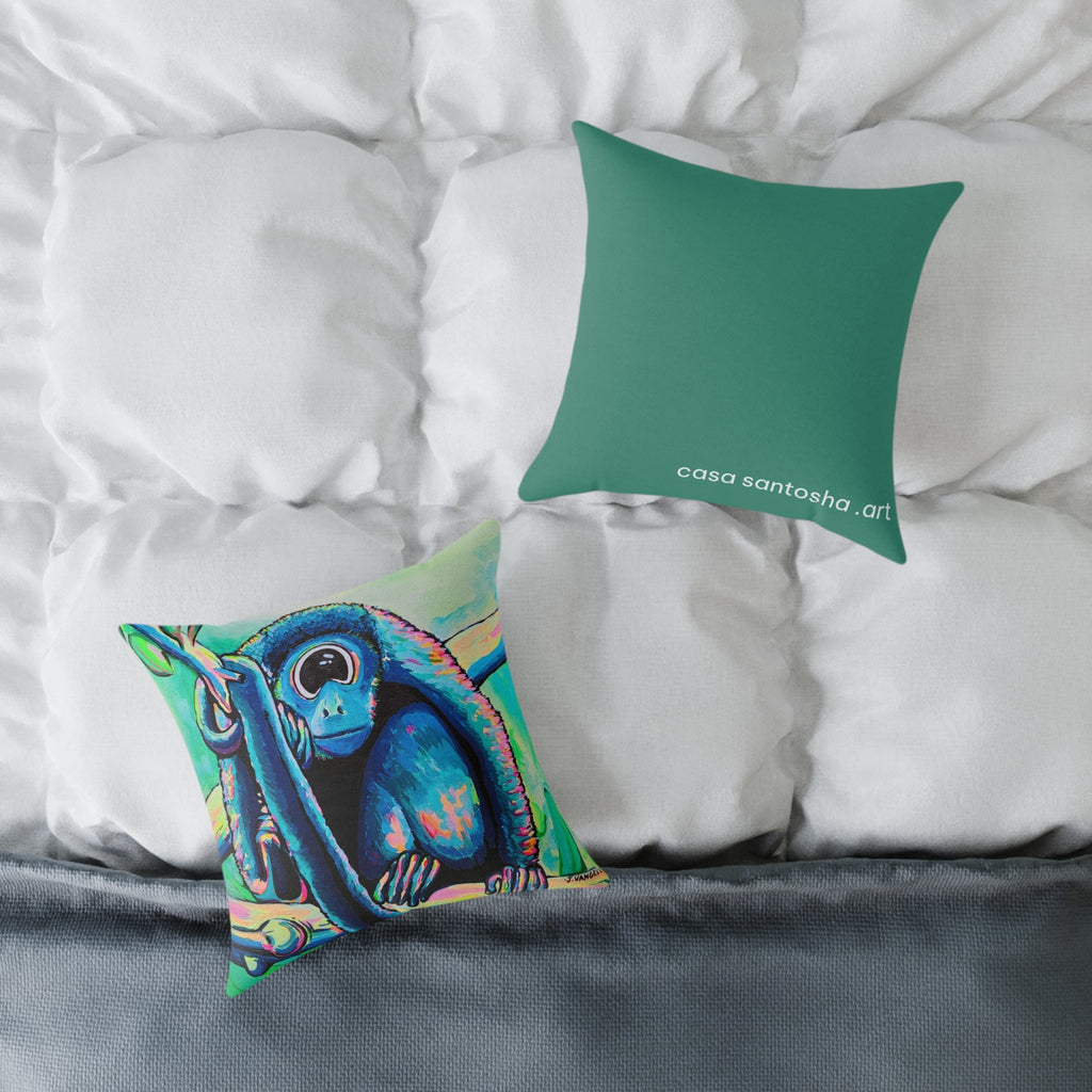 Cyclops Monkey Art Canvas Decorative Pillow
