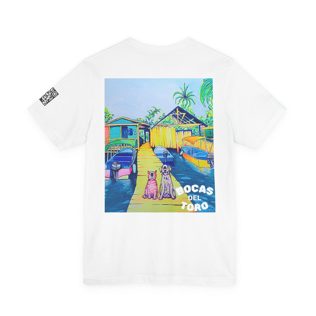 Unisex Cyclops Cat and Dog in Bocas Tee