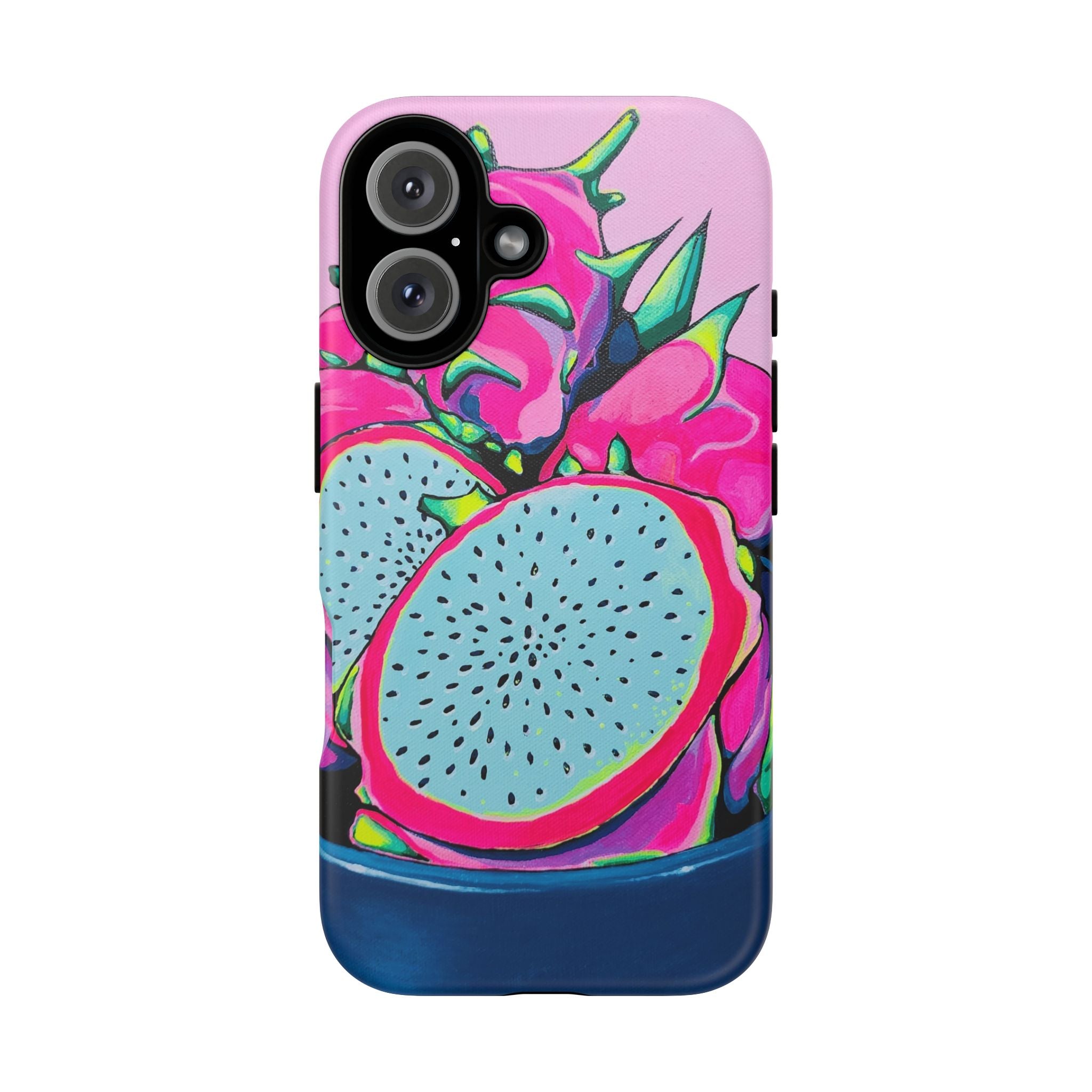 Neon Pink Dragon Fruit Tough Phone Case