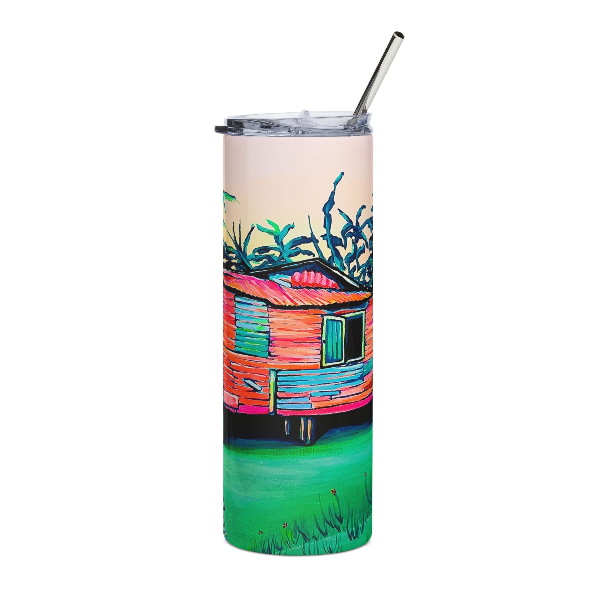 Luis Russell House Bocas Stainless Steel Tumbler, 20oz | Fun Travel Mug, Eco-Friendly