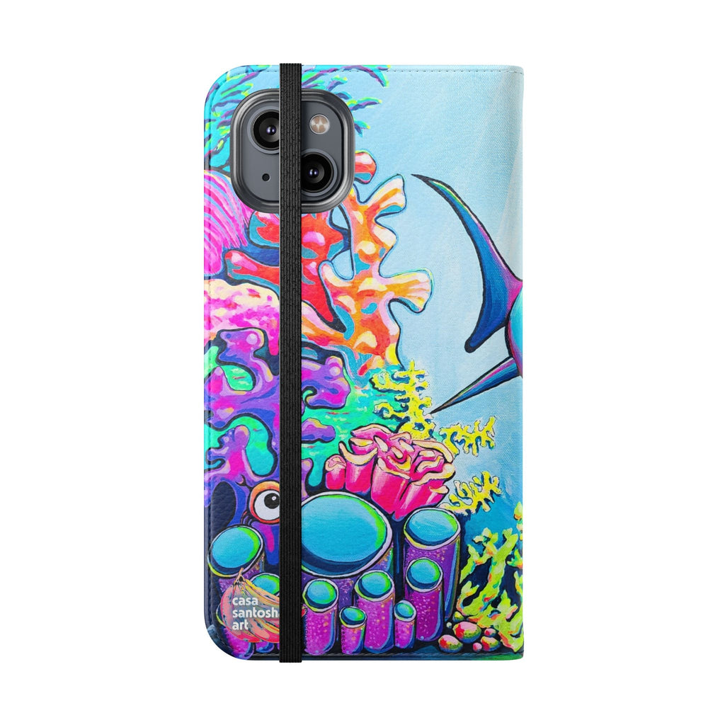 Cyclops Shark Flip Phone Case – Wallet Cover with Card Slots