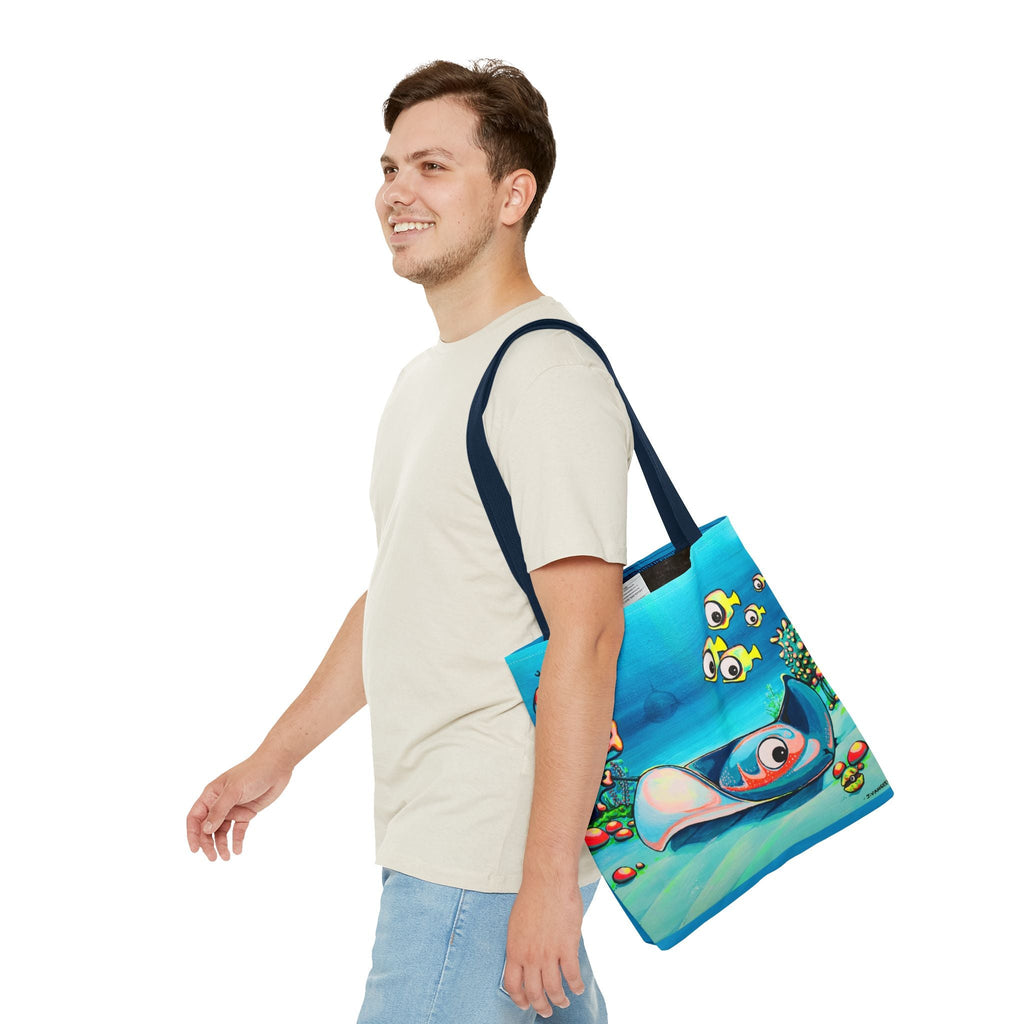 Premium Cyclops Stingray Tote Bag, Original Artist Design, Reusable Shopping Tote, Eco-Friendly