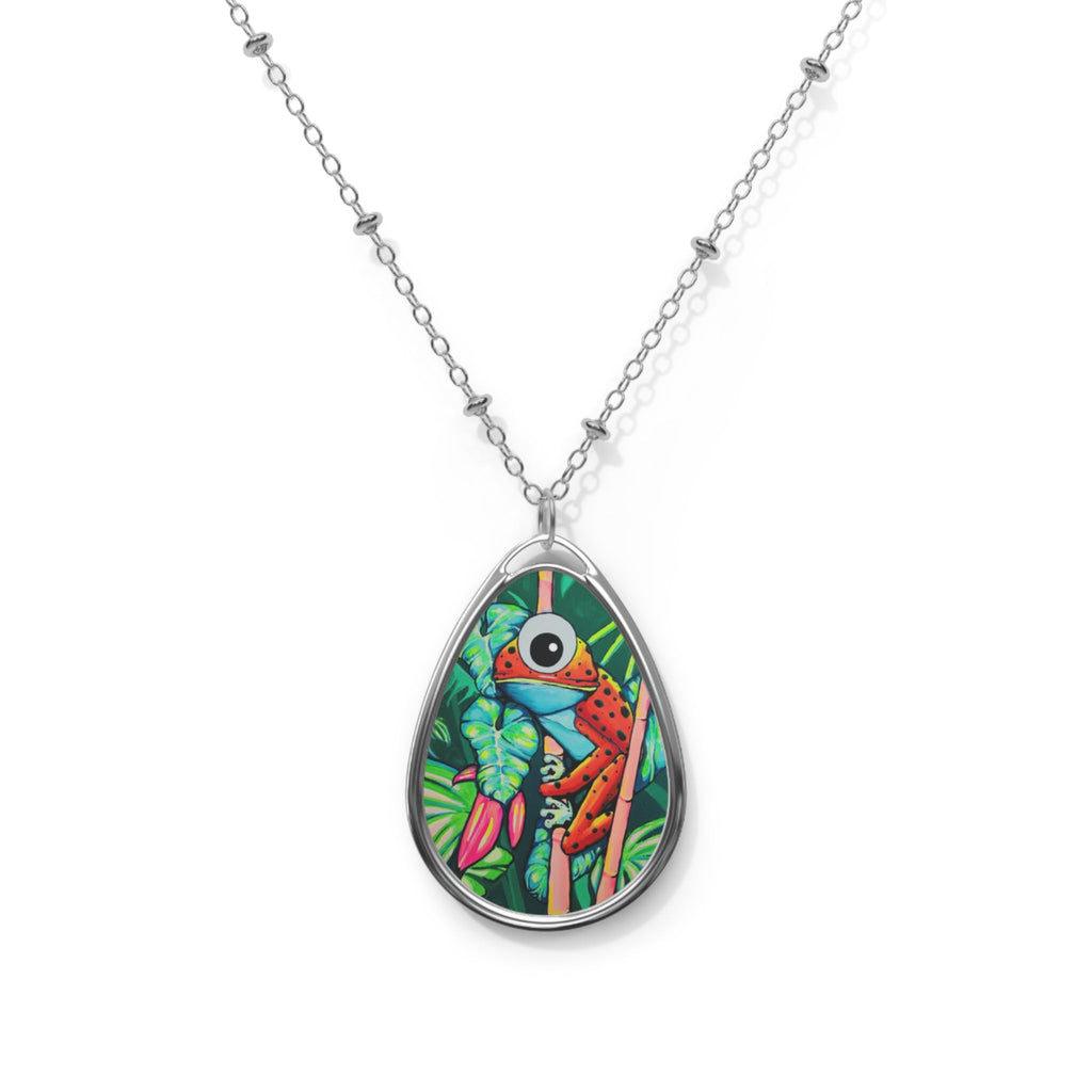 Cyclops Red Frog Necklace