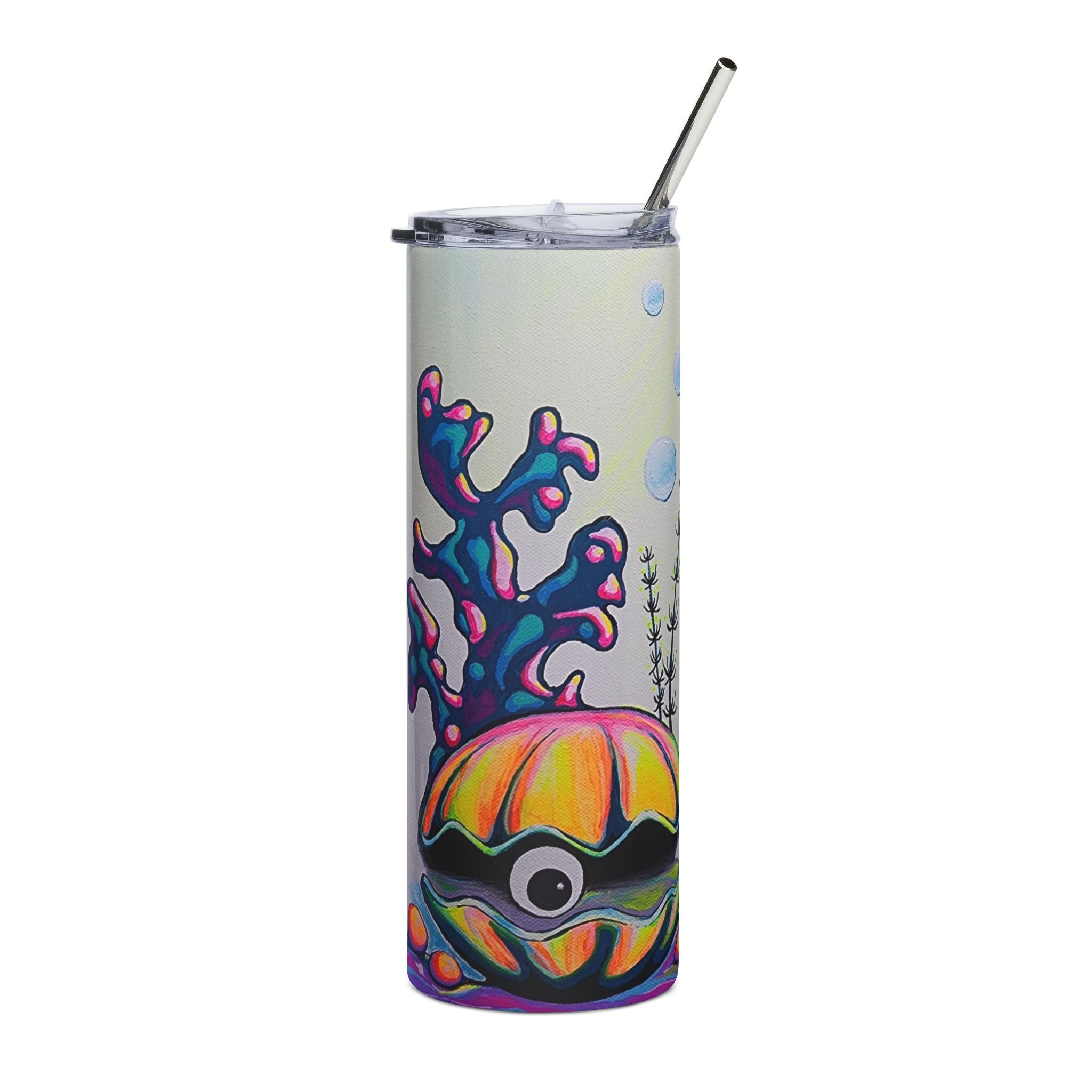 Cyclops Clam Stainless Steel Tumbler, 20oz | Fun Travel Mug, Eco-Friendly