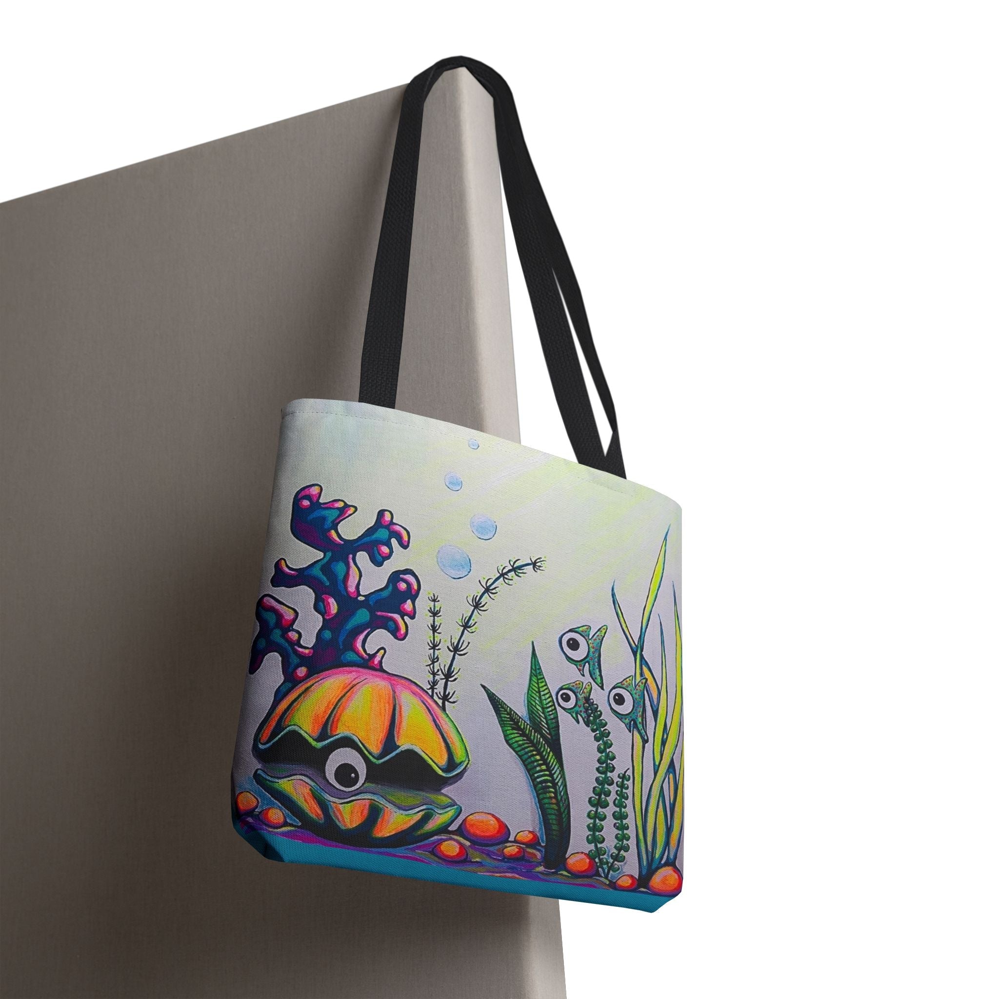 Premium Cyclops Clam Tote Bag, Original Artist Design, Reusable Shopping Tote,  Eco-Friendly