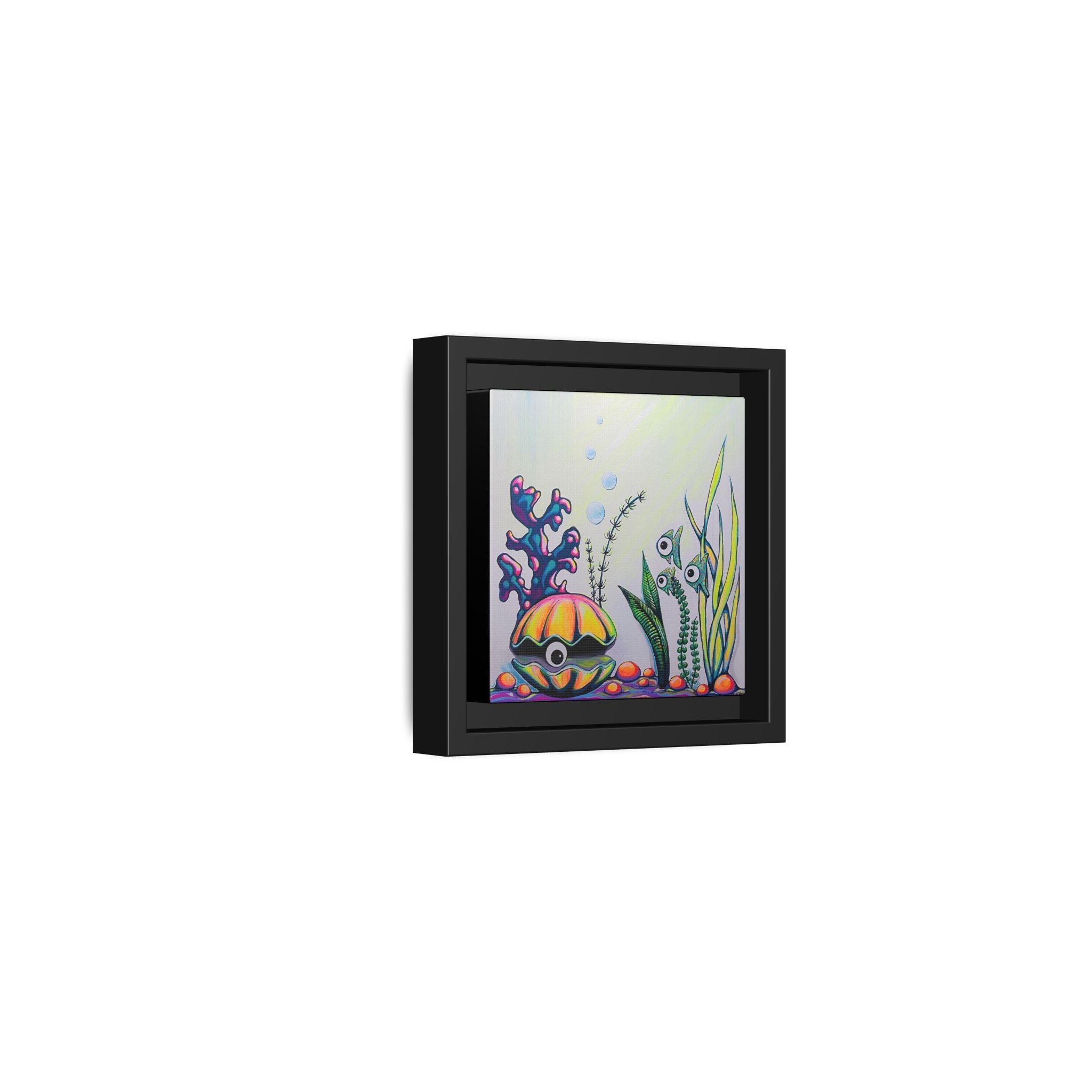 Framed Cyclops Clam Canvas Print