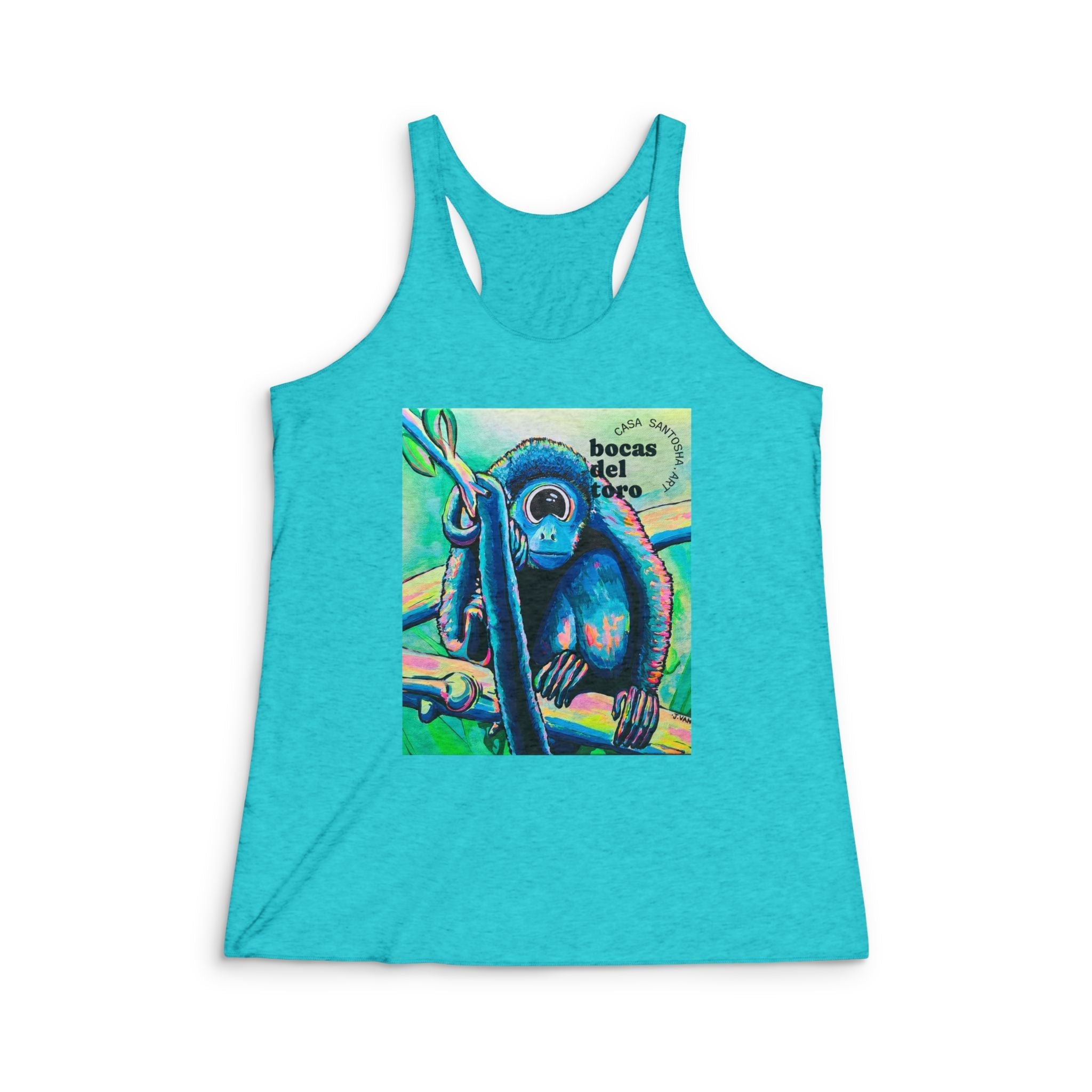 Women's Cyclops Monkey Graphic Racerback Tank