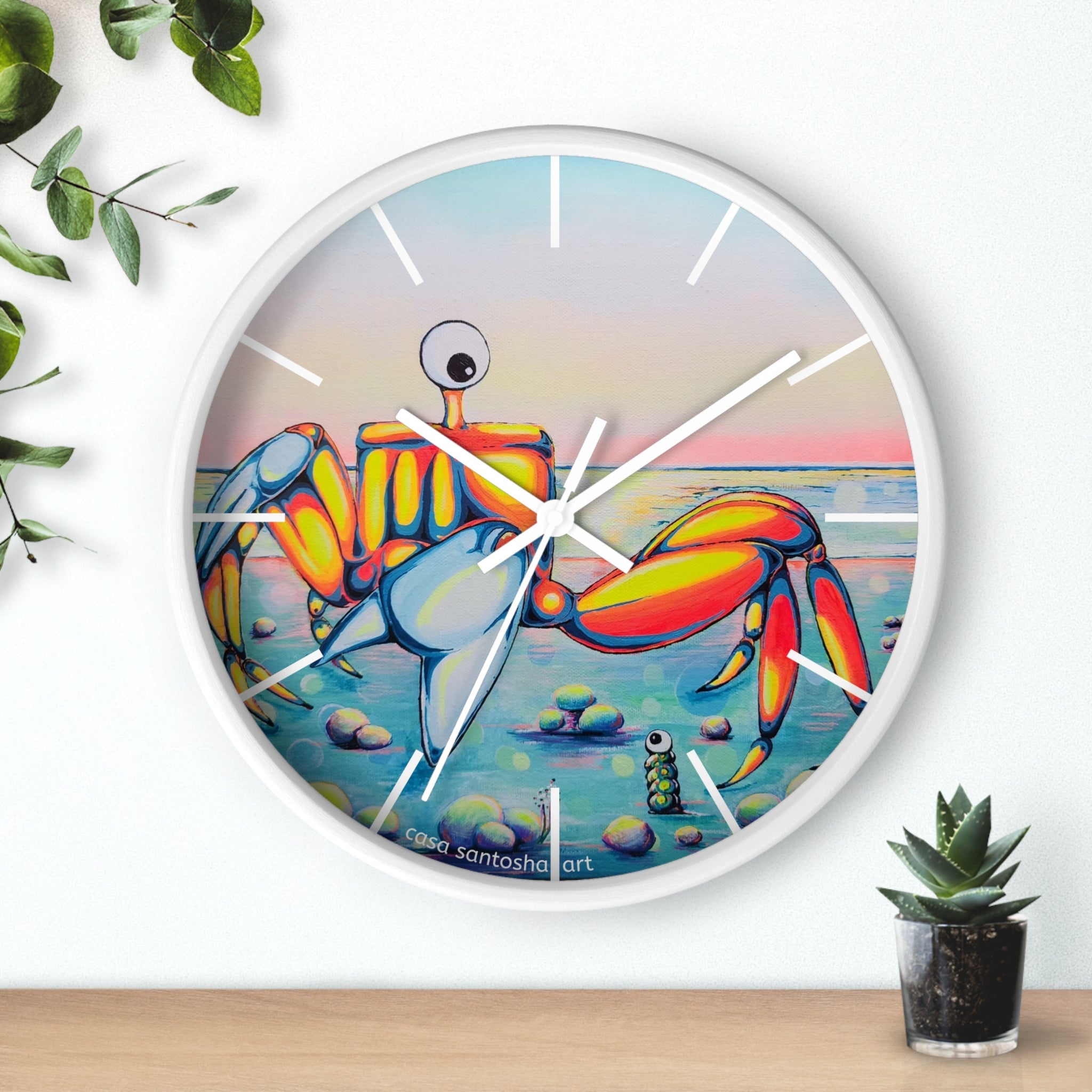 Cyclops Crab Pop Art Wall Clock