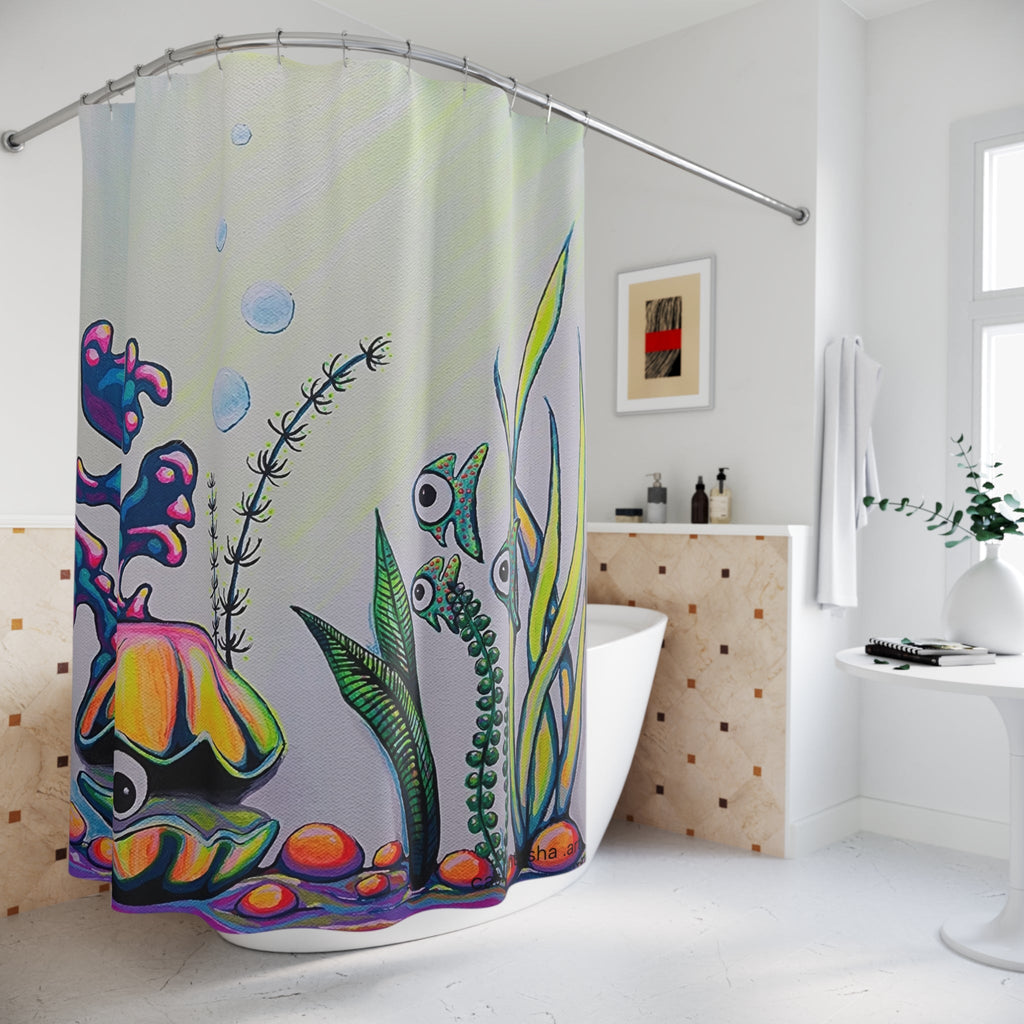 Cyclops Clam Pop Art Shower Curtain