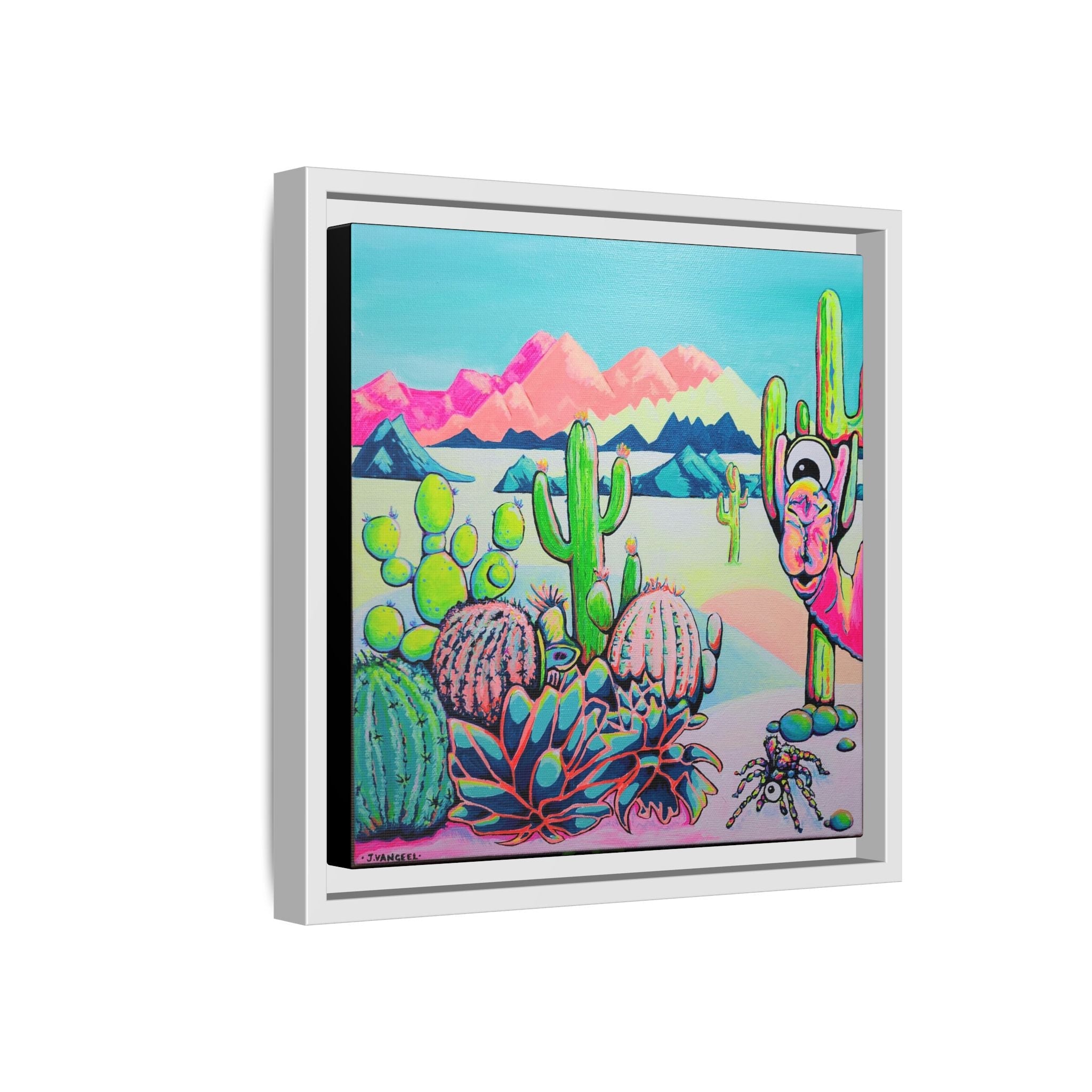 Framed Cyclops Camel Canvas Print