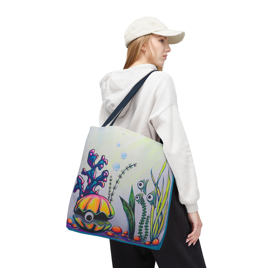 Premium Cyclops Clam Tote Bag, Original Artist Design, Reusable Shopping Tote,  Eco-Friendly