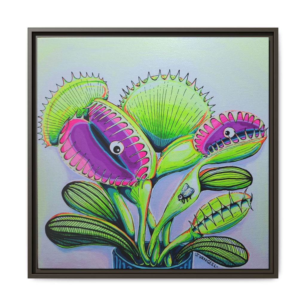 Framed Cyclops Venus Fly Trap Canvas Print