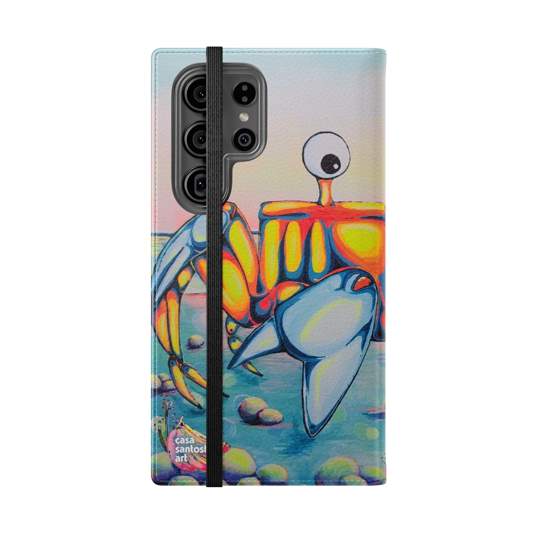 Cyclops Crab Flip Phone Case – Wallet Cover with Card Slots