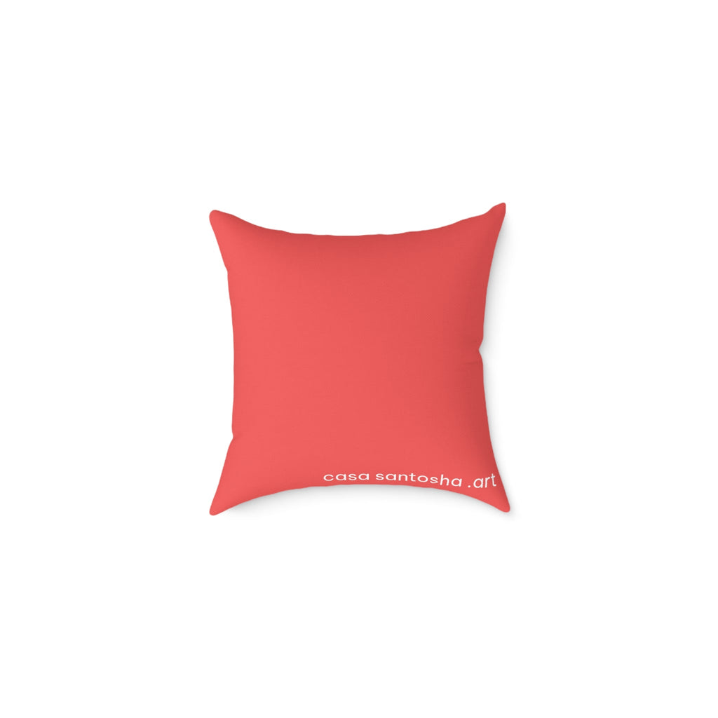 Trippy Mushrooms Art Canvas Decorative Pillow