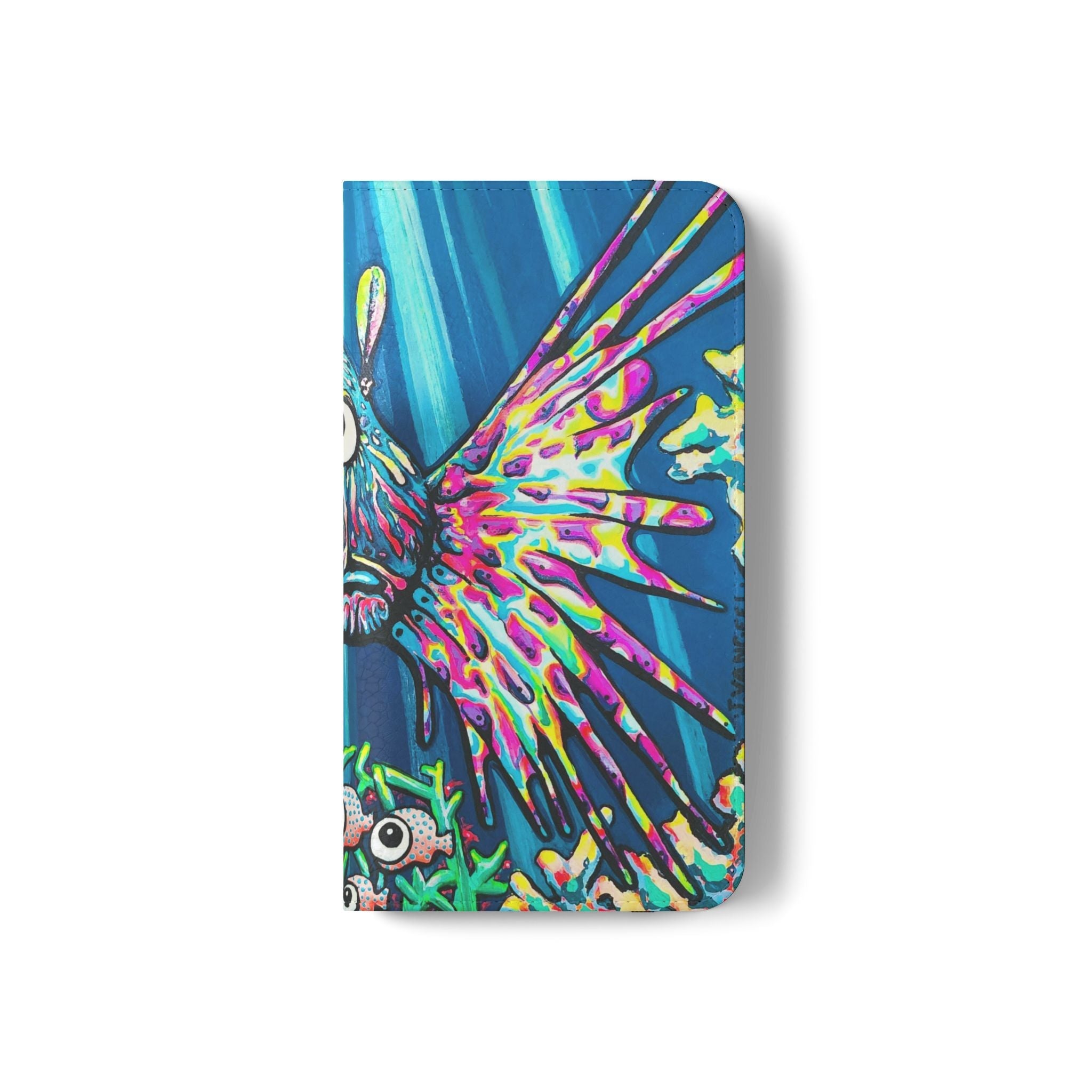 Cyclops Lionfish Flip Phone Case – Wallet Cover with Card Slots