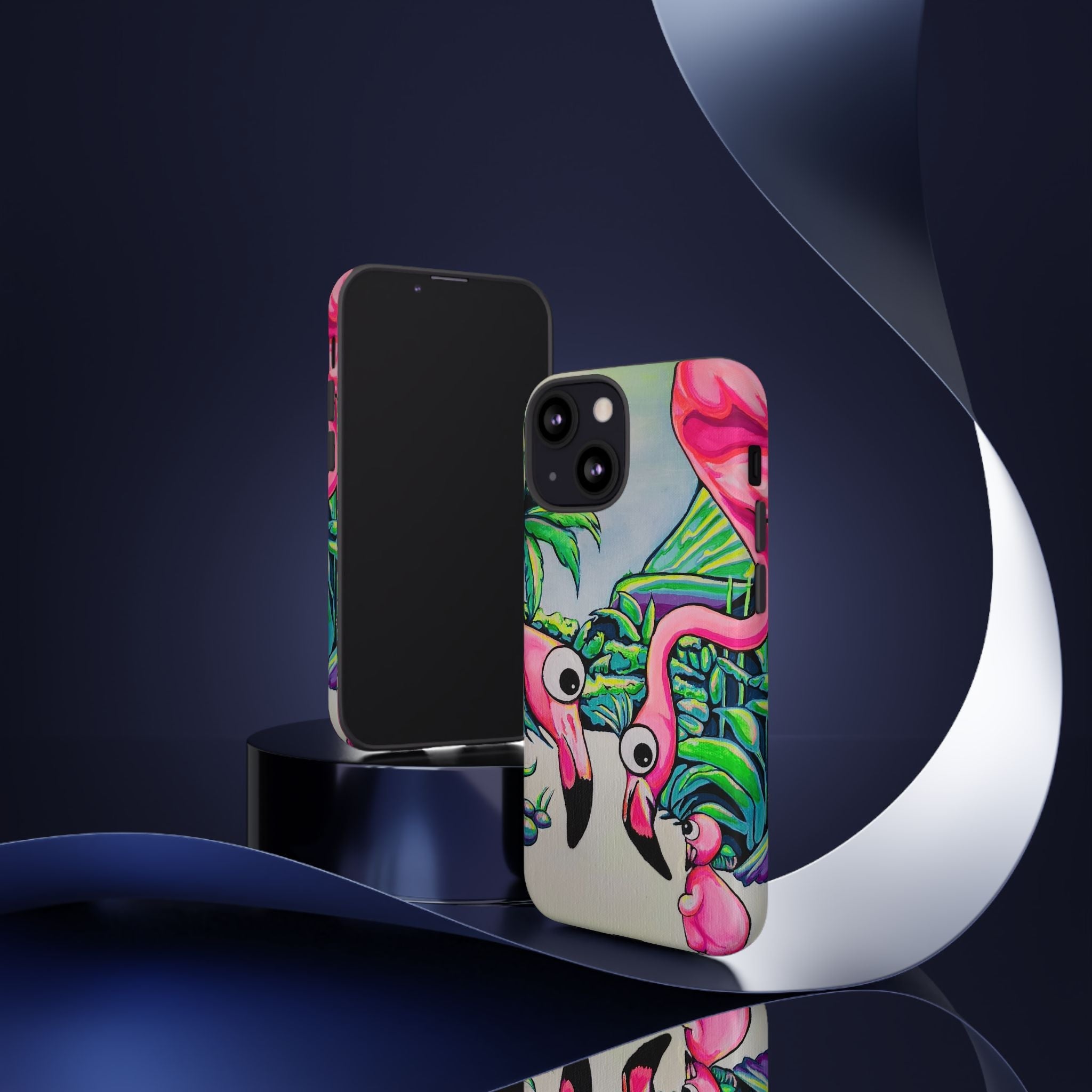 Cyclops Flamingo Family Tough Phone Case