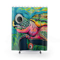 Cyclops Turtle Pop Art Shower Curtain