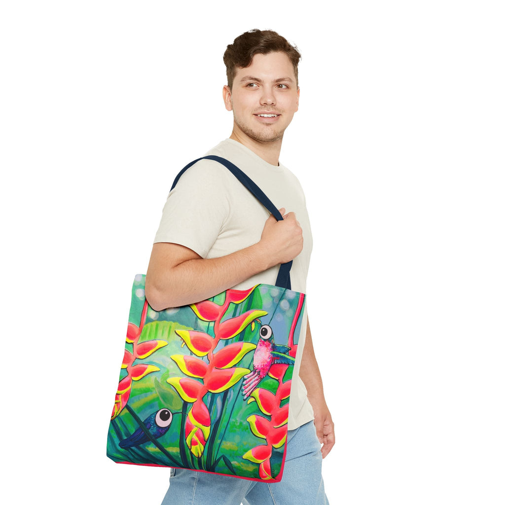 Premium Cyclops Hummingbirds Tote Bag, Original Artist Design, Reusable Shopping Tote,  Eco-Friendly
