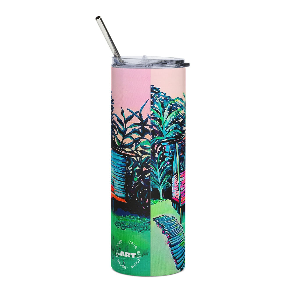 Luis Russell House Bocas Stainless Steel Tumbler, 20oz | Fun Travel Mug, Eco-Friendly