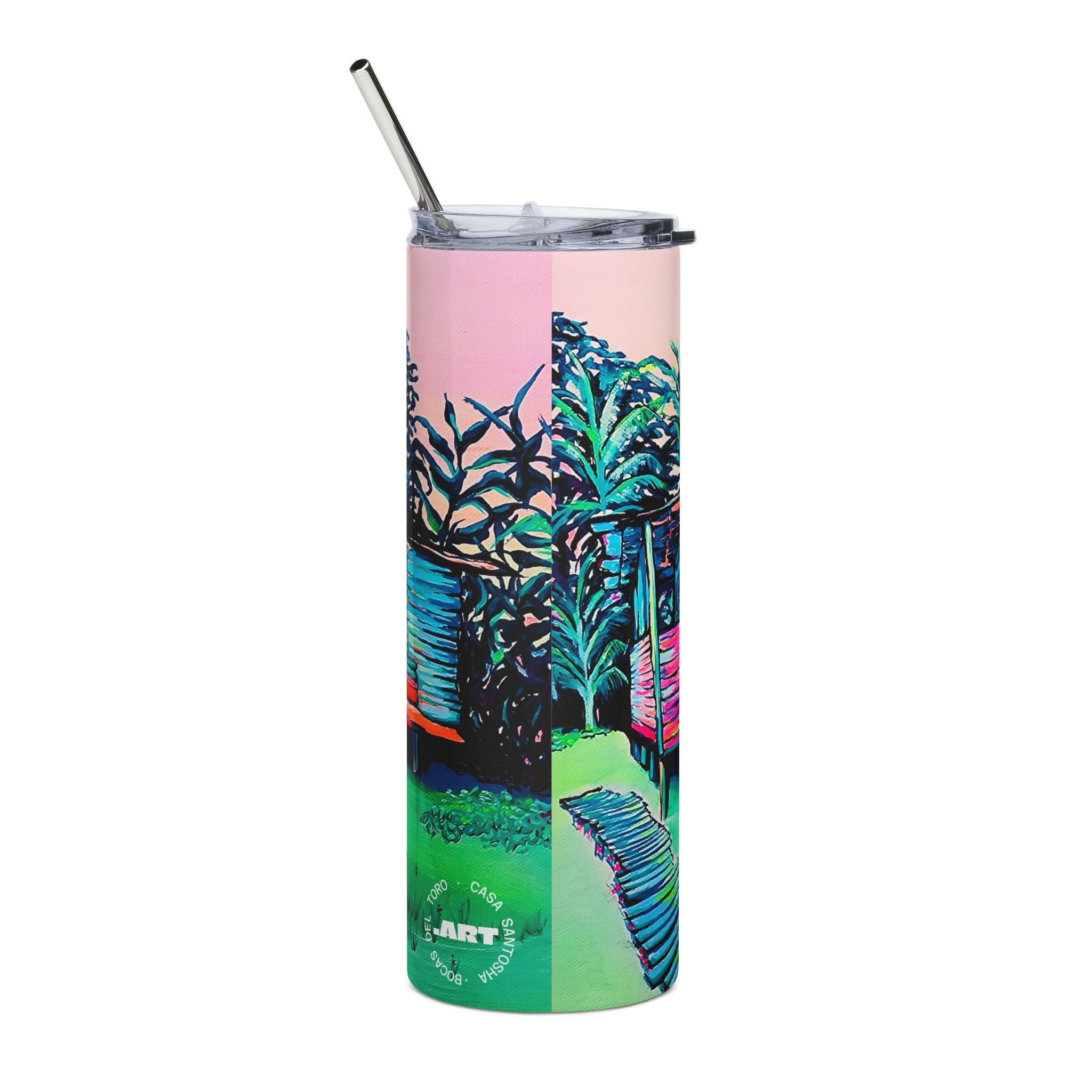 Luis Russell House Bocas Stainless Steel Tumbler, 20oz | Fun Travel Mug, Eco-Friendly