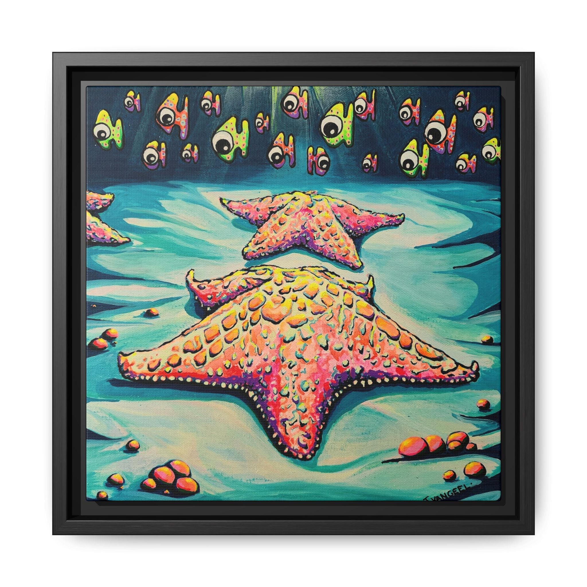 Framed Cyclops Starfish Canvas Print