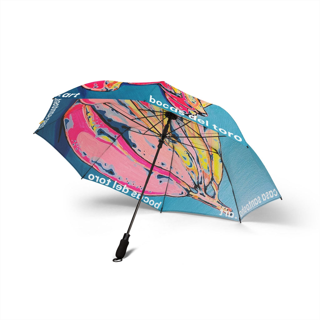 Neon Bananas Umbrella - Foldable & Stylish Rain Gear