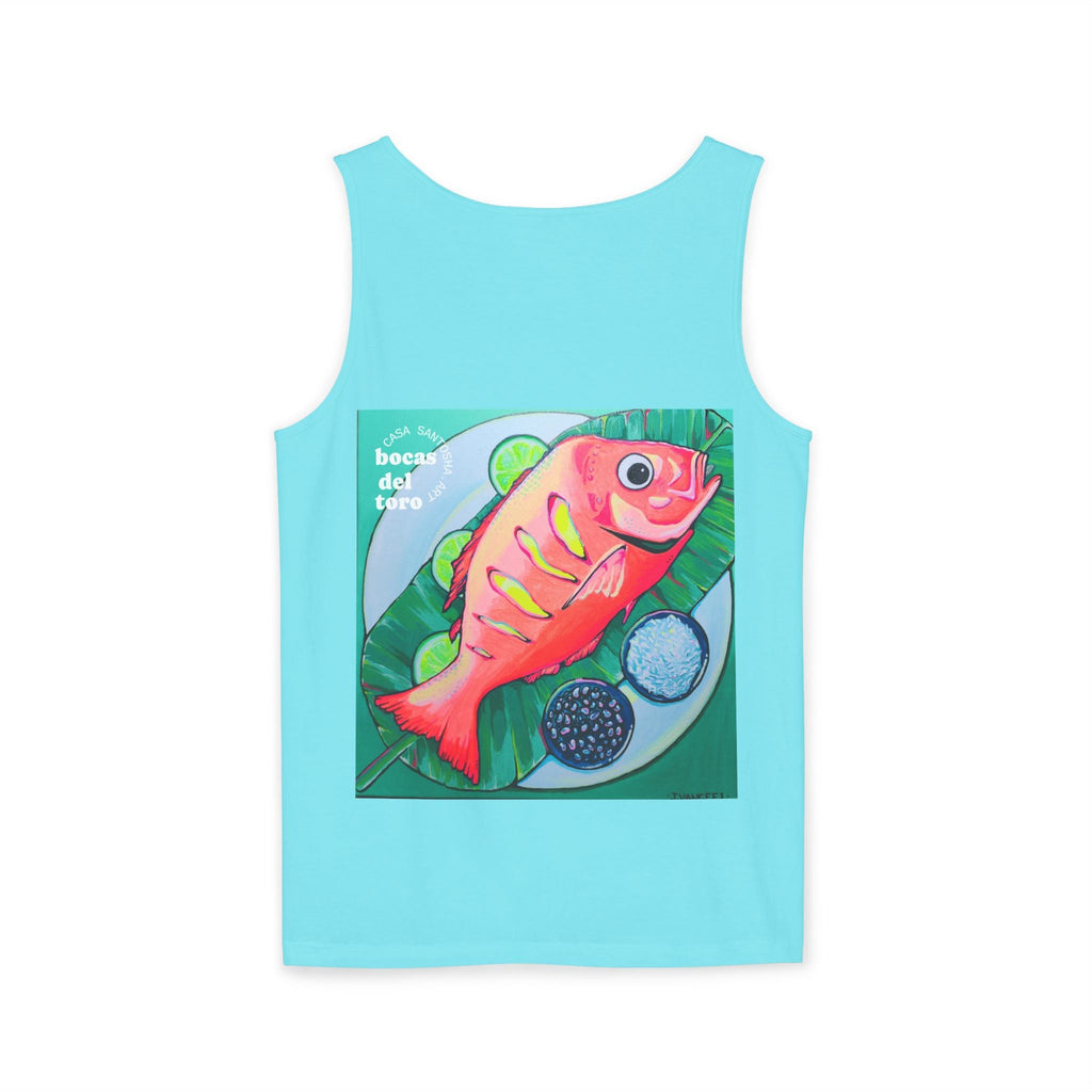 Unisex Neon Fried Fish Tank Top - Perfect for Summer Vibes